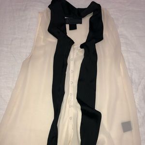 Kardashian kollection cream blouse